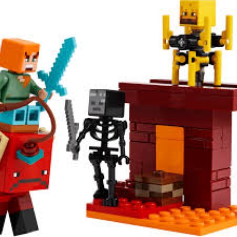 Lego minecraft the nether lava battle