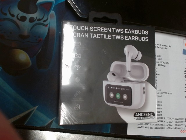 No name earbuds with touch screen new