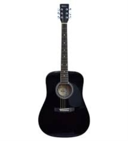 Guitare noir acoustique