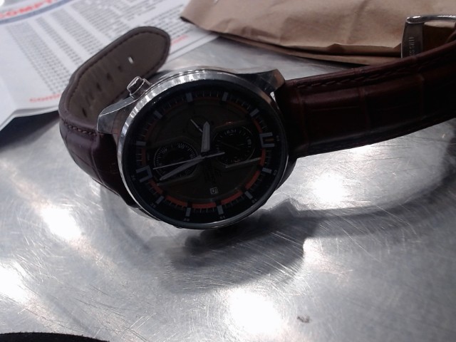 Montre casio bracelet brun