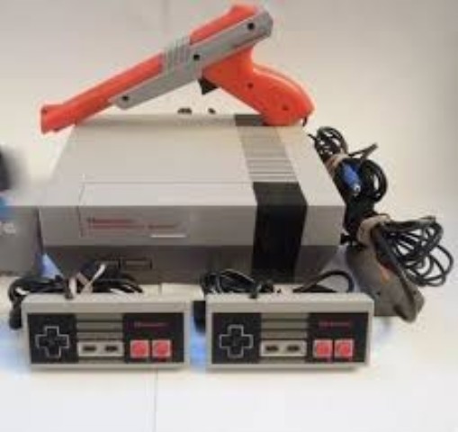 Nintendo nes avec 2 manette et gun