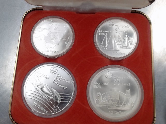 1976 olympic montreal 4-coin silver