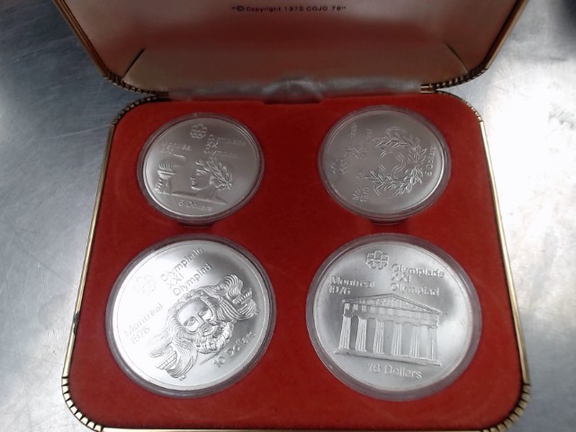 1976 olympic montreal 4-coin silver