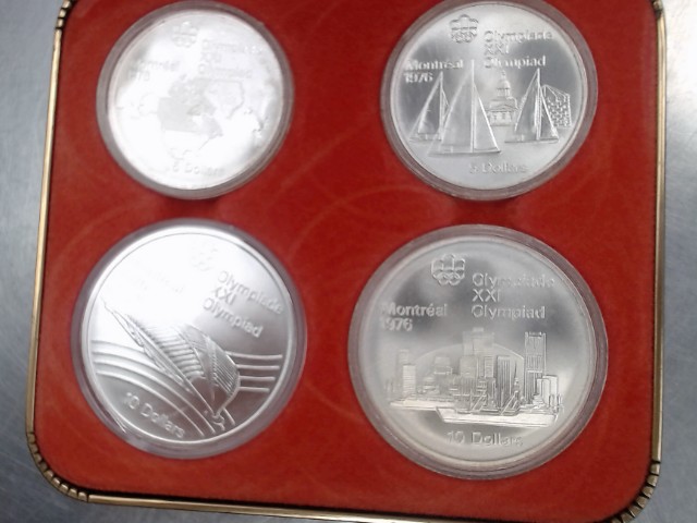 1976 olympic montreal 4-coin silver