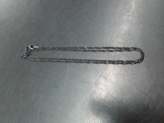 Chaine en argent maille tres fine cubam