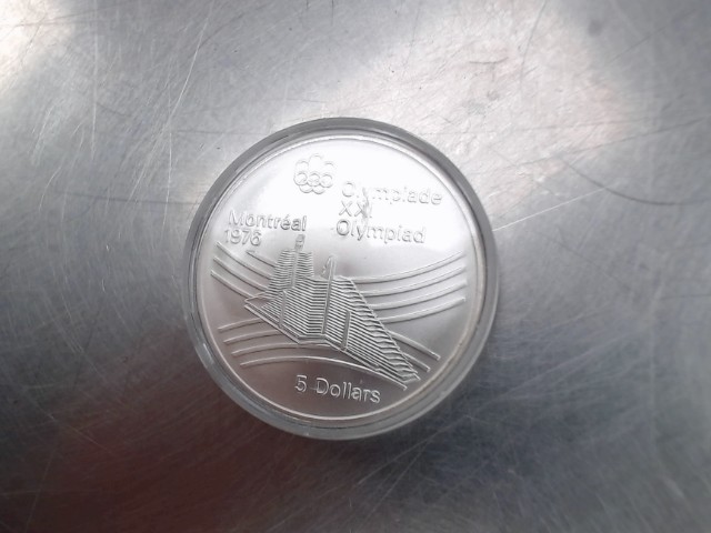 1976 montreal olympic village $5 silver