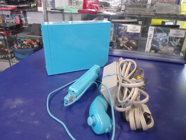 Console bleue avec manette motion+