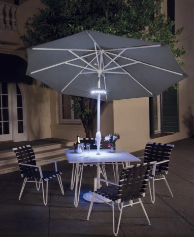 Patio led unbrella with bluetooth new