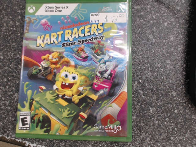 Kart racers slime speedway