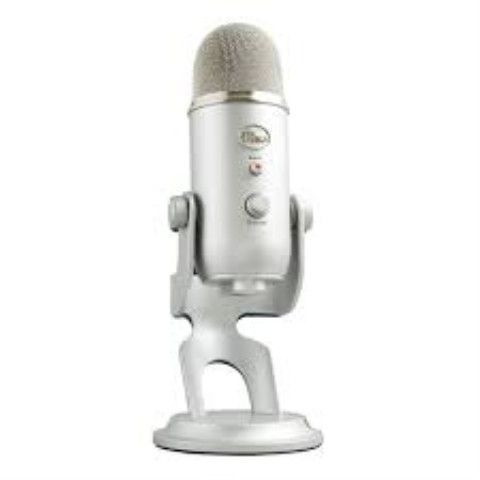 Microphone pour podcast / gris usb