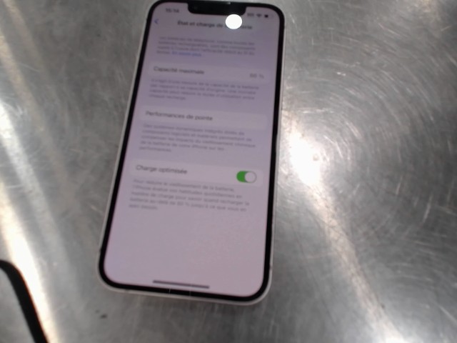 Iphone etat de batterie 86%