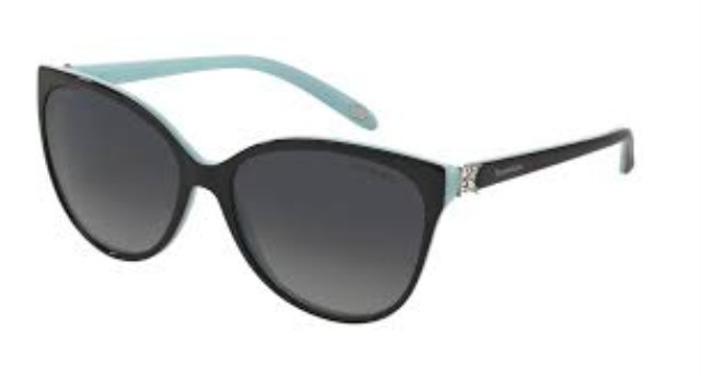 Lunette tiffany noire et bleue