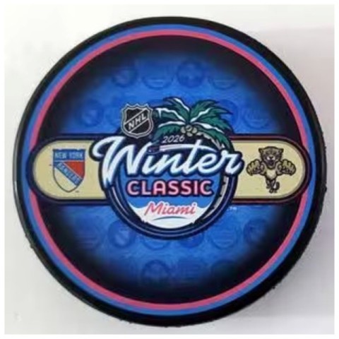 2026 nhl winter classic fla/nyr puck