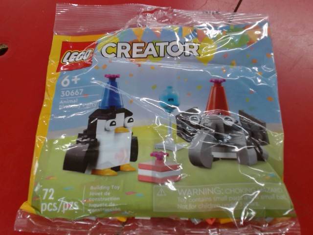 Lego creator animal birthday party 72 pc