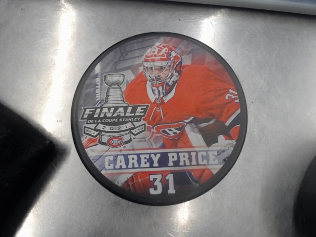 Nhl puck carey price stanley cup final
