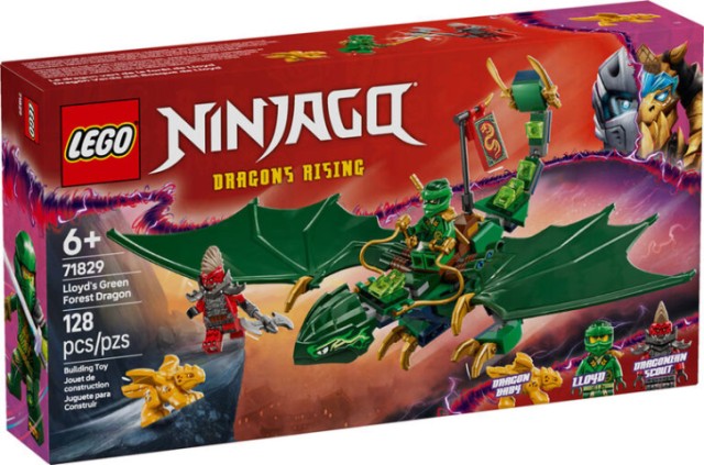 Lego ninjago lloyds green forest dragon