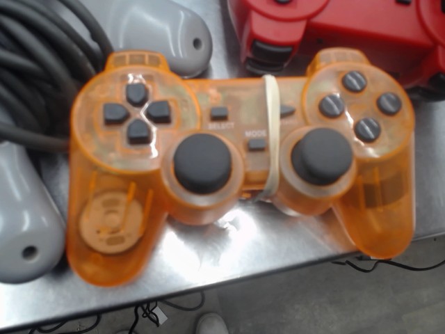 Manette ps2 sans fil orange