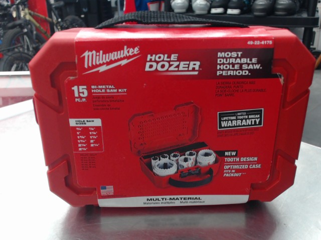 Hole saw kit 15pc
