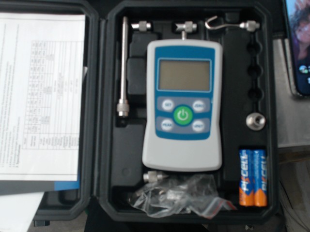 Force meter with unit n/lb/kg/oz