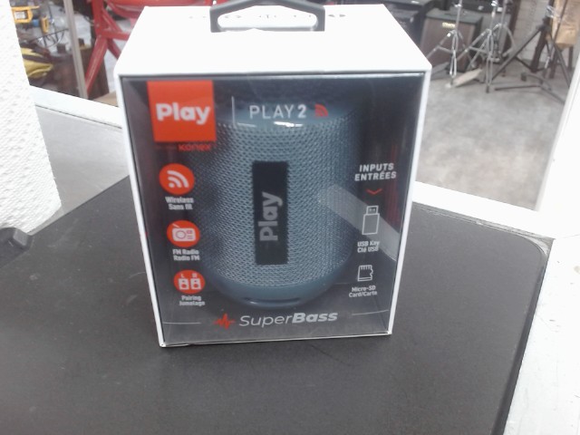 Speaker bluetooth gris portable neuf