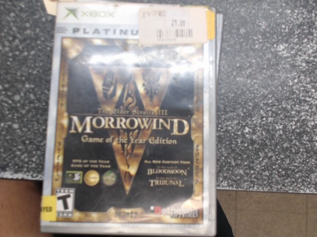 The elder scrolls iii morrowind goty