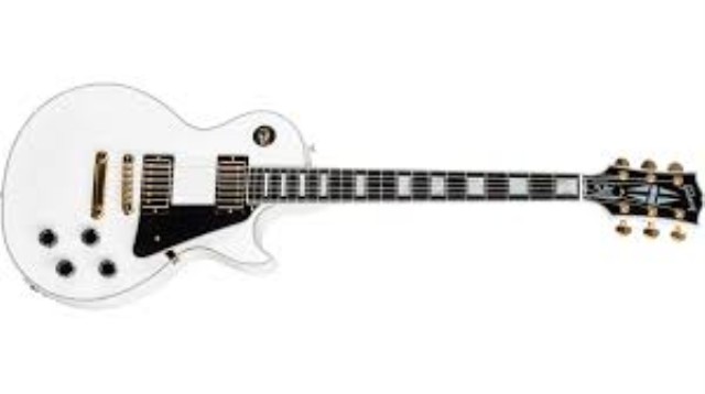 Gibson custom shop lespaul custom blanc