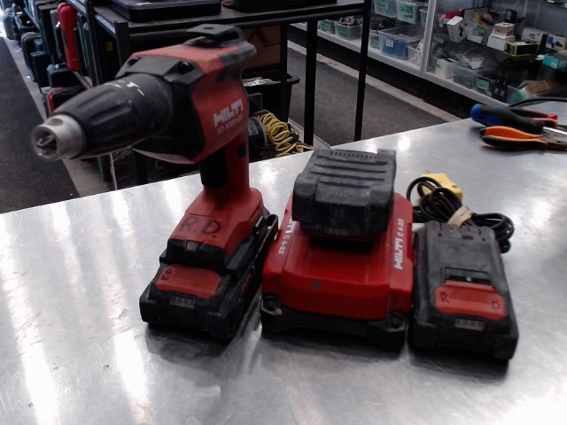 Drill hilti+3batts+chargeur