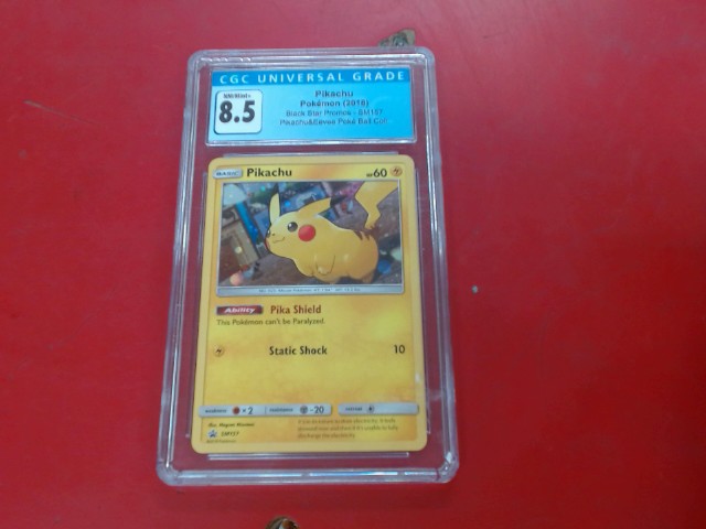 Pikachu black star promos sm157 cgc 8.5