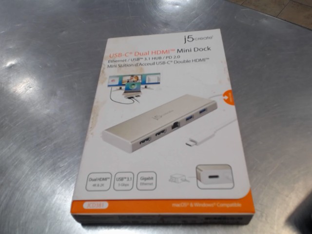 Mini dock usb-c dual hdmi usb3 b3