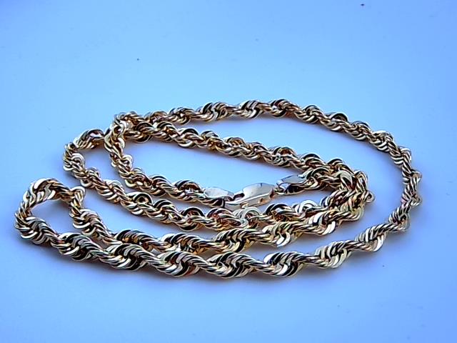 CHAINE TORSADE EN OR 10KT