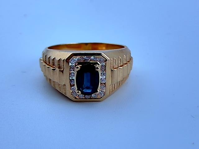 BAGUE EN OR 14KT AVEC DIAMANTS