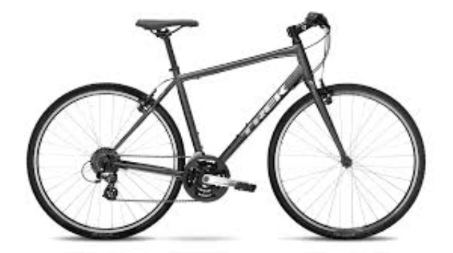 Velo de ville trek gris metallique