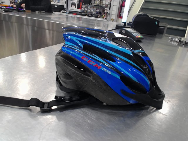 Casque de velo bleu