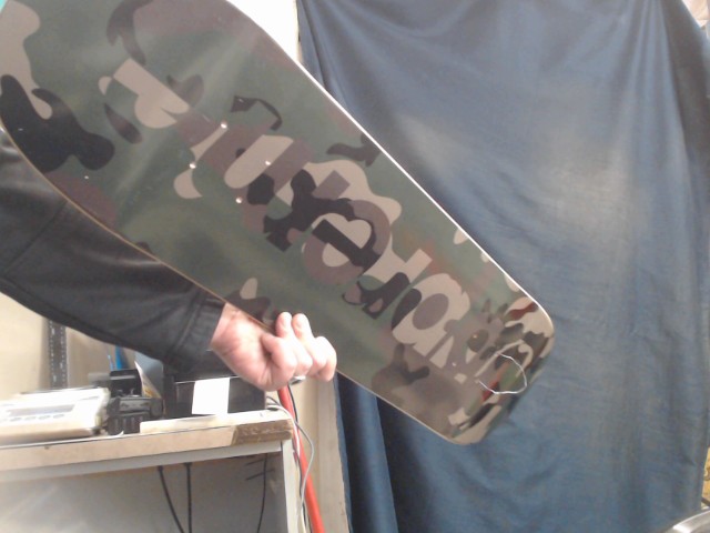 Supreme camo logo skateboard deck