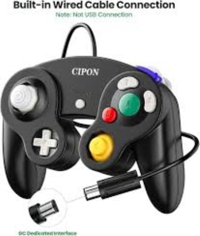 Third party gamecube controller black