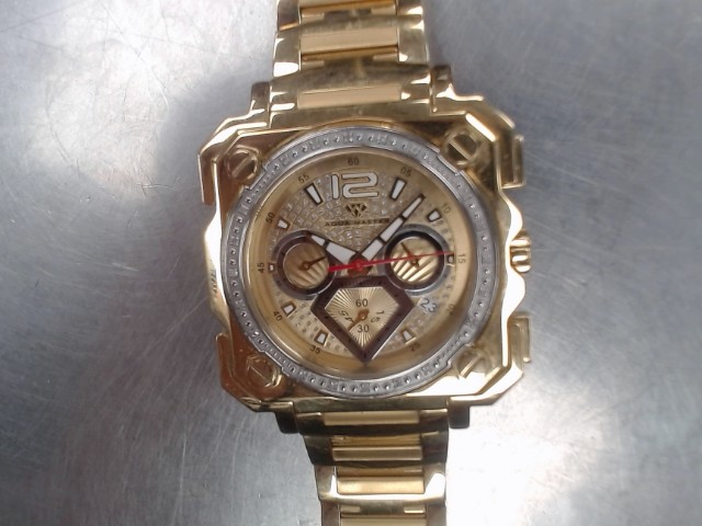 Montre couleur or carree