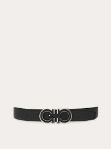 Ferragamo black leather belt