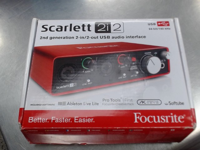 Focusrite scarlett 2i 2 2nd generation