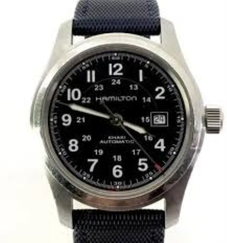 Hamilton automatic khaki mens watch noir