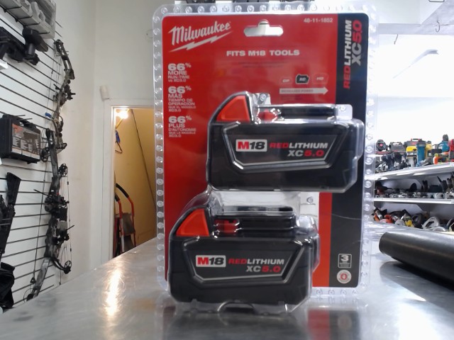 Kit 2 batteries 5.0 ah m18 neuf