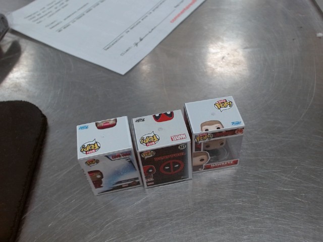 Lots de 3 mini funko pops