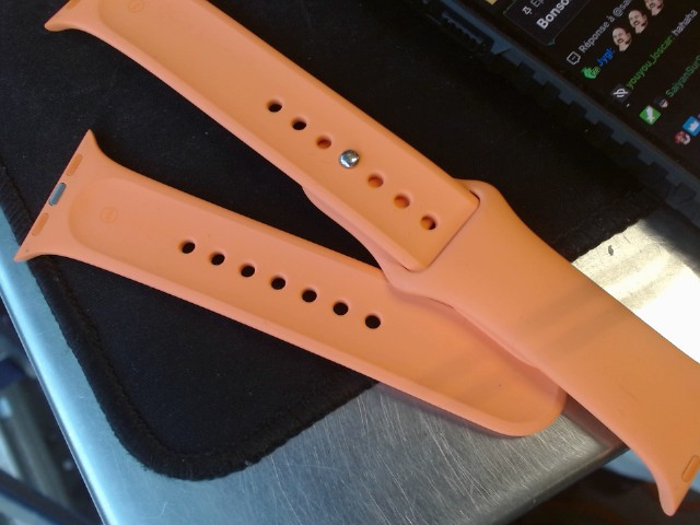 Apple watch bracelet band orange