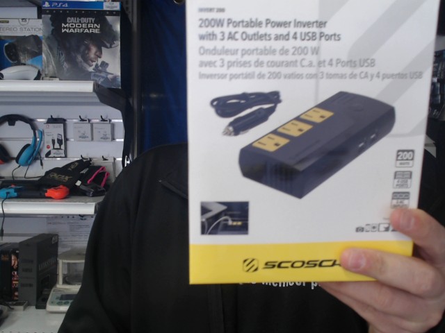 Ondulateur portabe de 200w