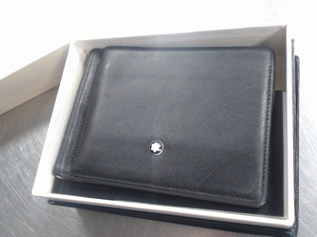 Porte feuille montblanc noir dans boite