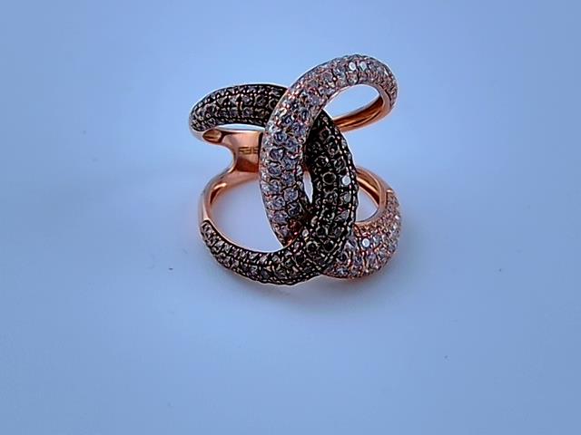 BAGUE EN OR 14KT AVEC DIAMANTS