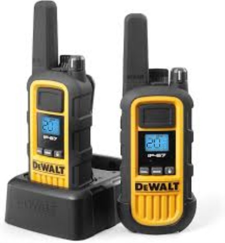 Talkie walkie dewalt avec chargeur