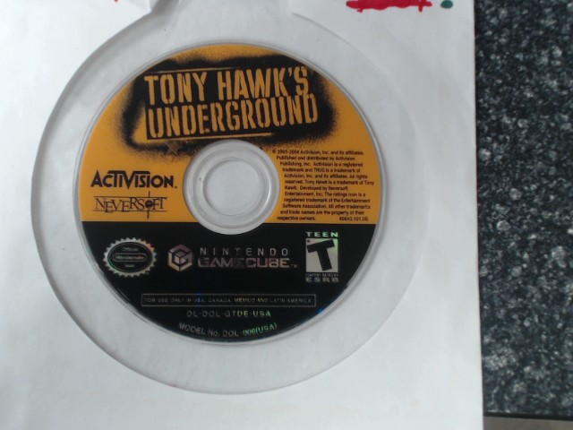 Tony hawk underground
