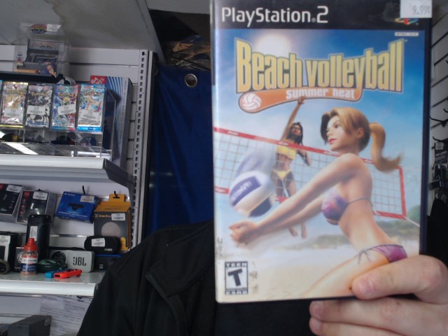 Beach volleyball summer heat