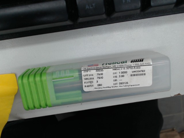 End mill h40alv-s-30750-r.060