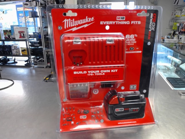 Kit chargeur et batterie milwaukee